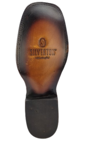 Silverton Arkansas All Leather Wide Square Toe Boots (Shedron)