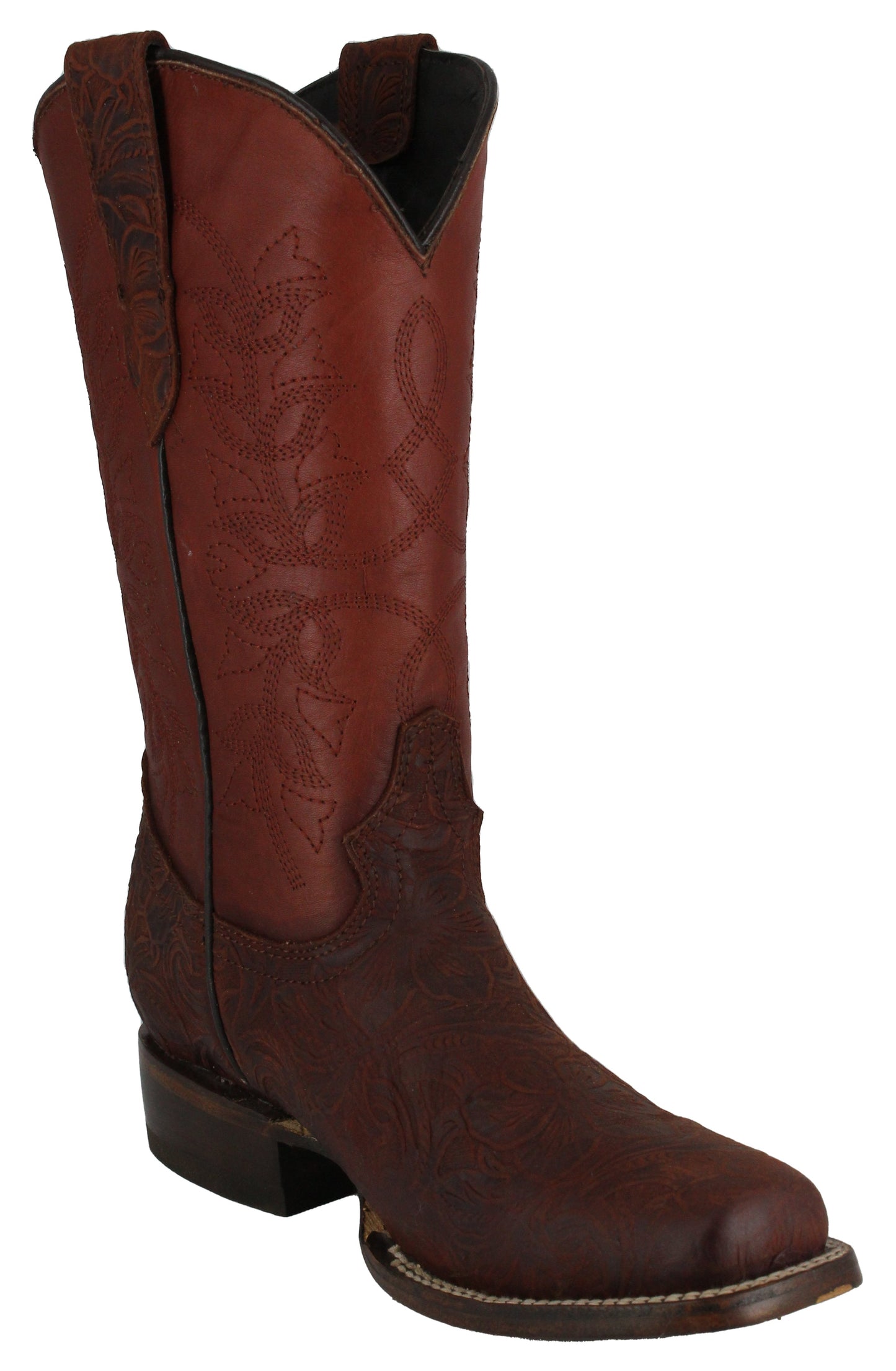 Silverton Andrea All Leather Square Toe Boots (Shedron)