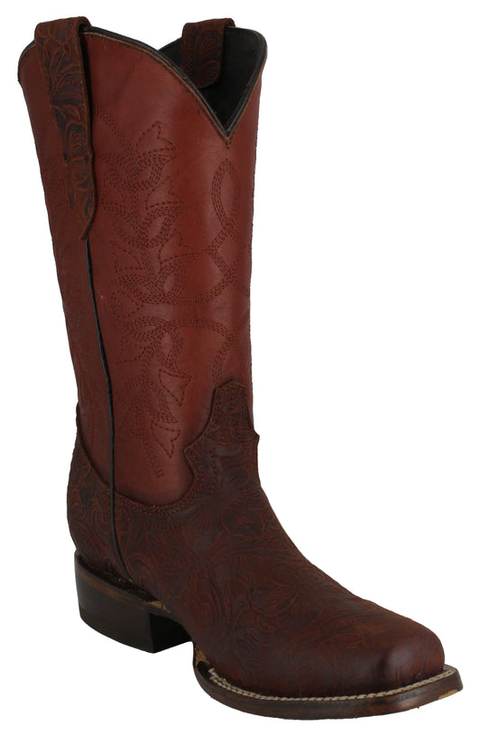 Silverton Andrea All Leather Square Toe Boots (Shedron)