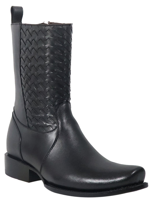 Silverton Chance All Leather Square Toe Boots (Black)
