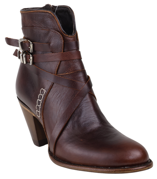Silverton Baker All Leather Round Toe Short Boots (Shedron)