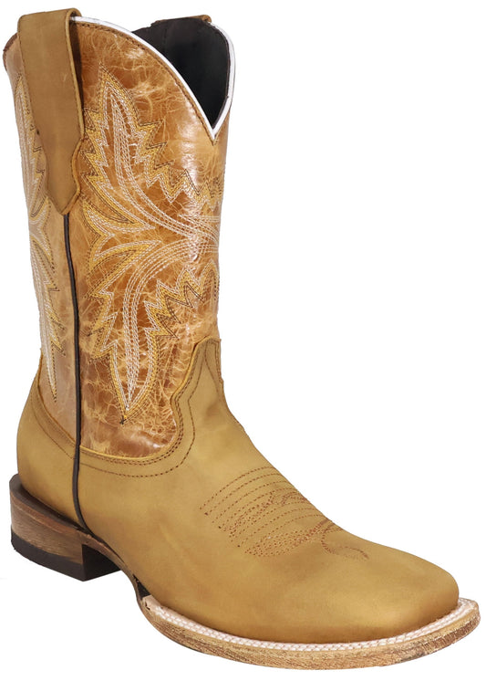Silverton Austin All Leather Wide Square Toe Boots (Honey)