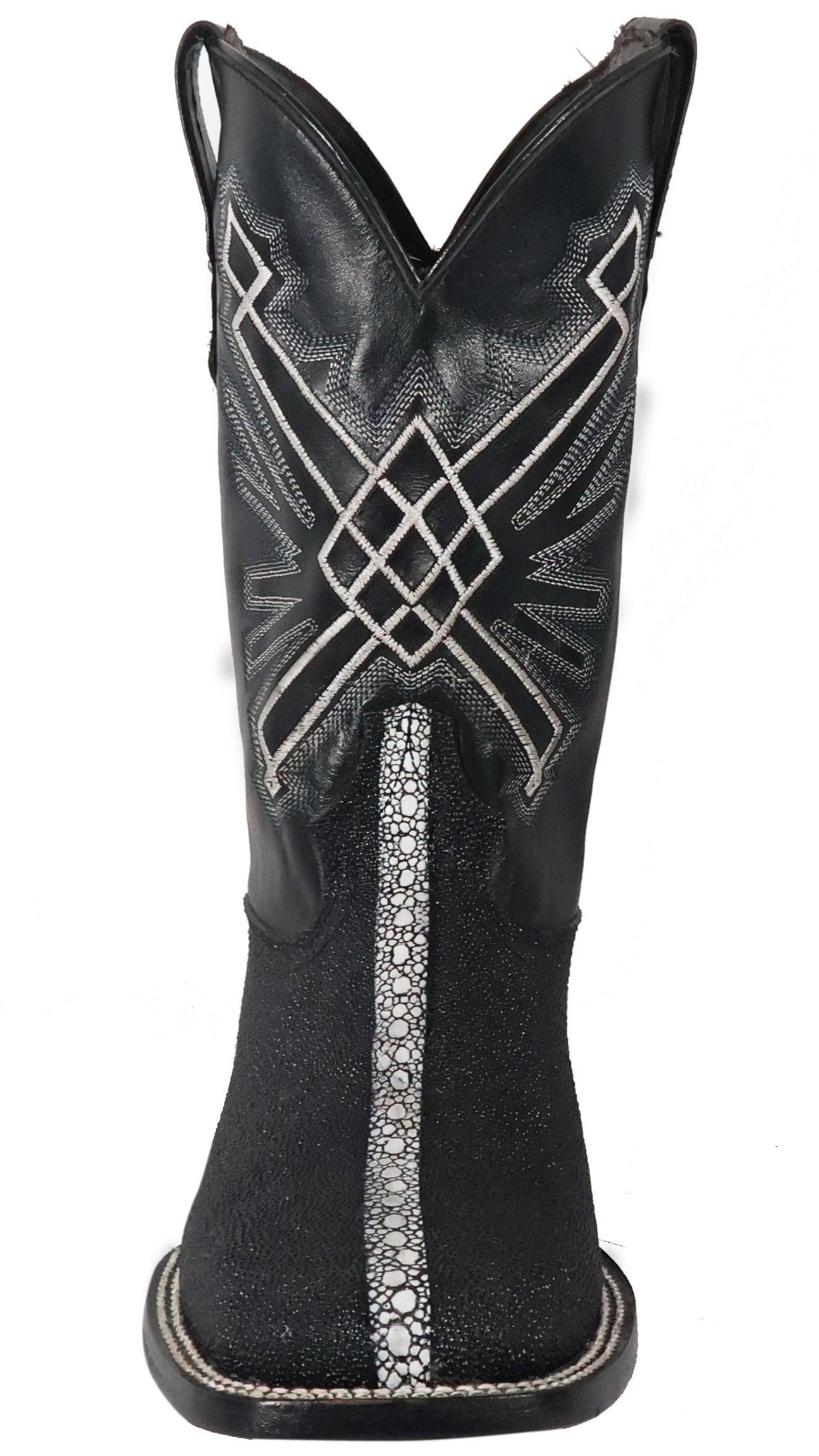 Silverton Brentwood All Leather Wide Square Toe Boots (Black)