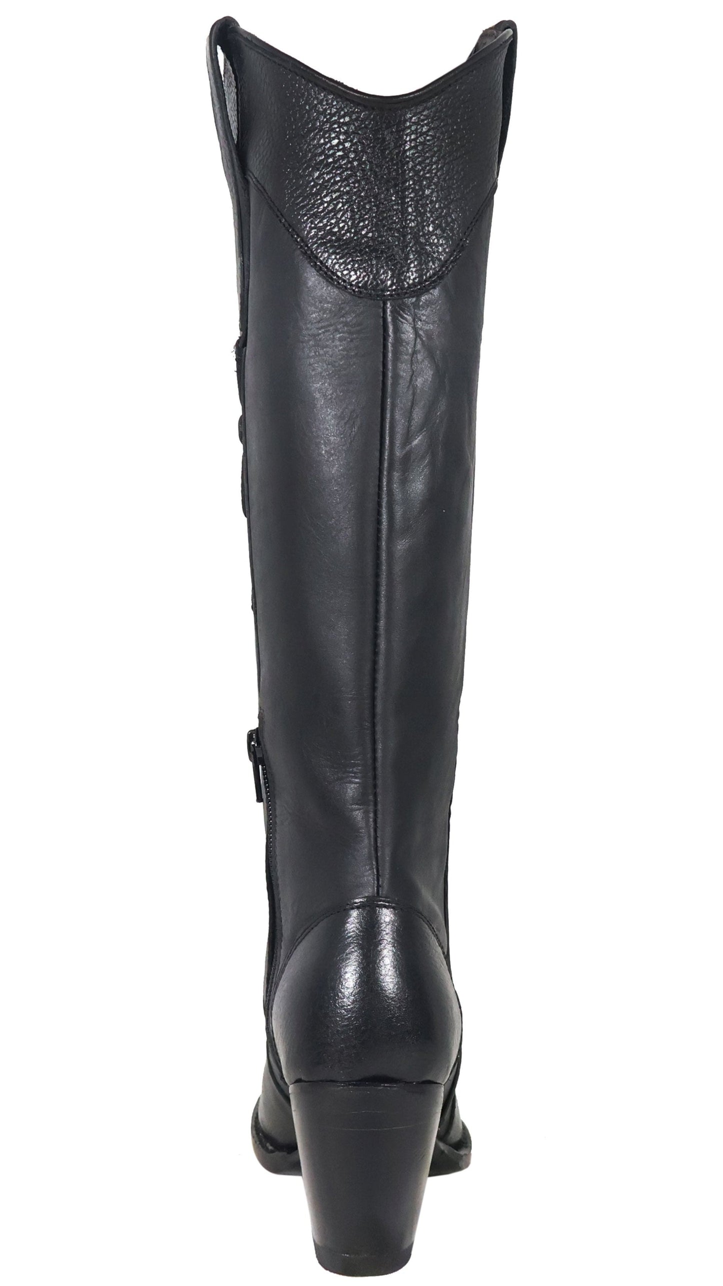 Silverton Nora All Leather Snip Toe Knee High Boots (Black)