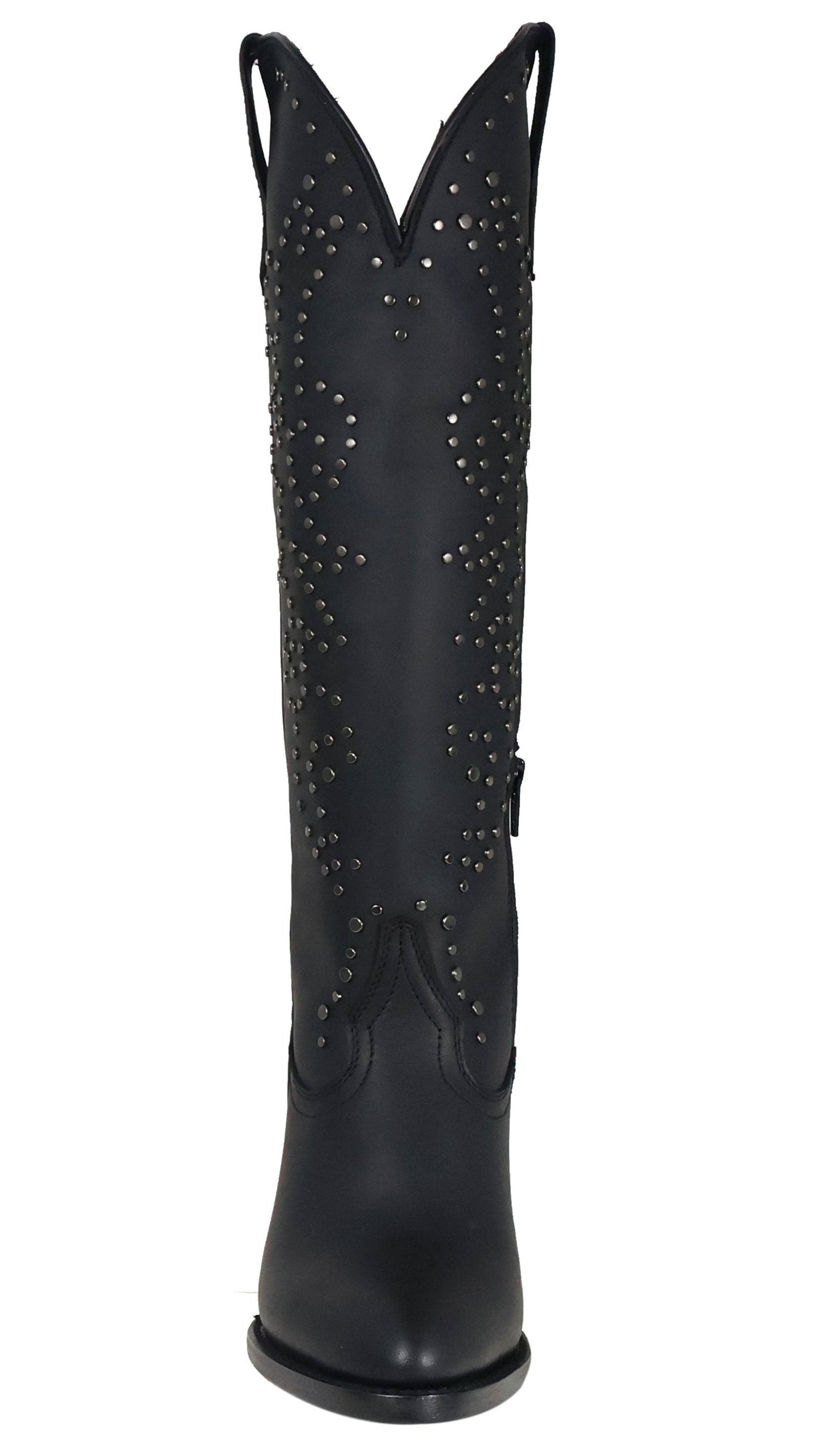Silverton Taylor All Leather Snip Toe Knee High Boots (Black)