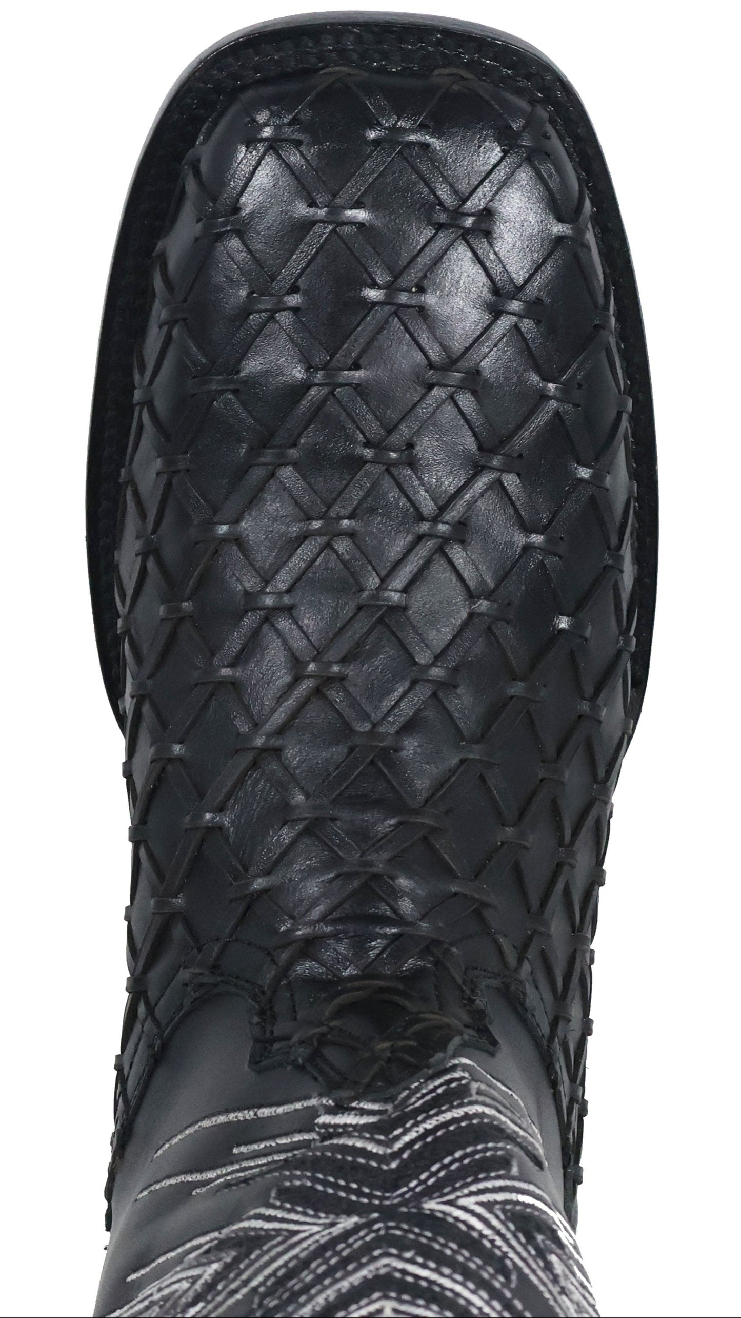 Silverton Tucxon All Leather Wide Square Toe Boots (Black/Black)