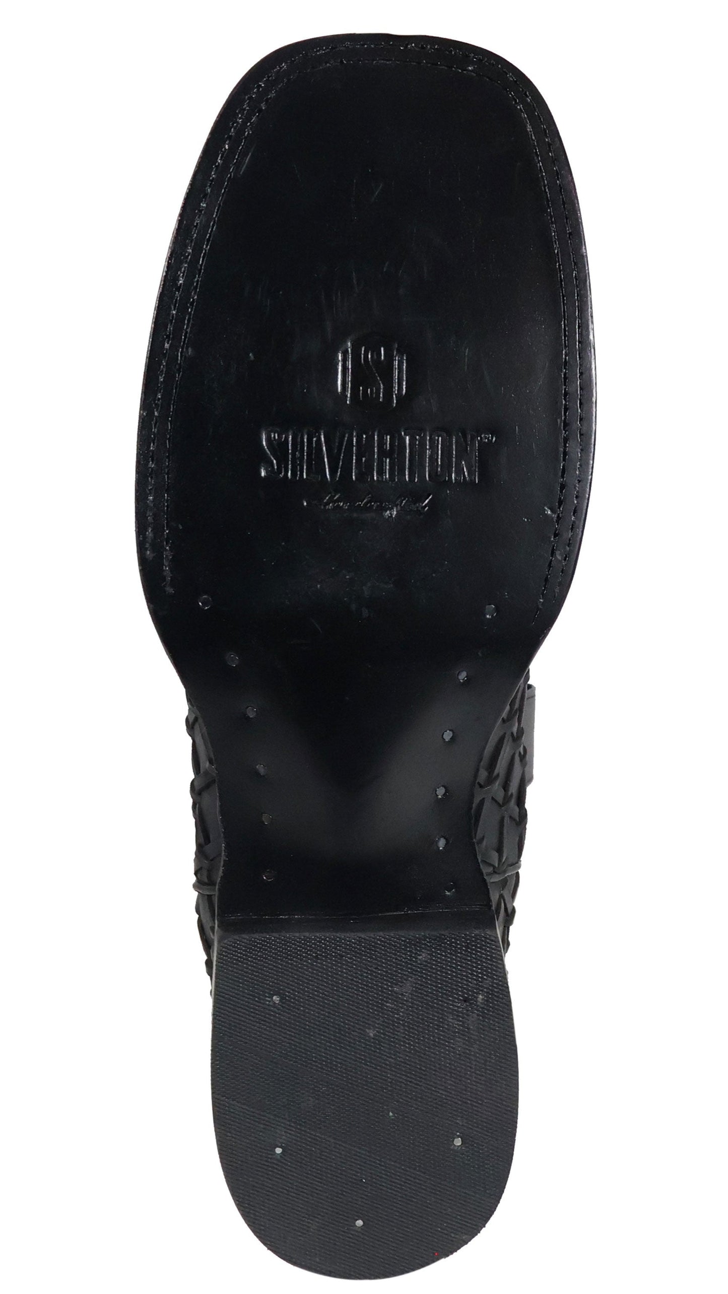 Silverton Tucxon All Leather Wide Square Toe Boots (Black/Black)