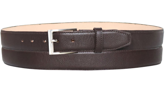 Silverton Clay All Leather Dress Belt (Brown)