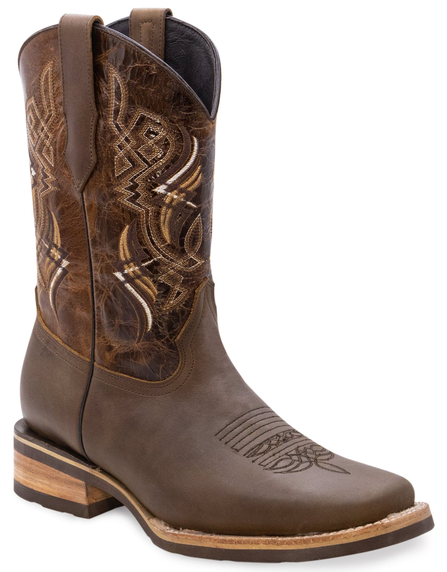Silverton Cali All Leather Square Toe Boots (Tobacco)