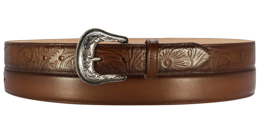 Silverton Nelly All Leather Western Belt (Honey)