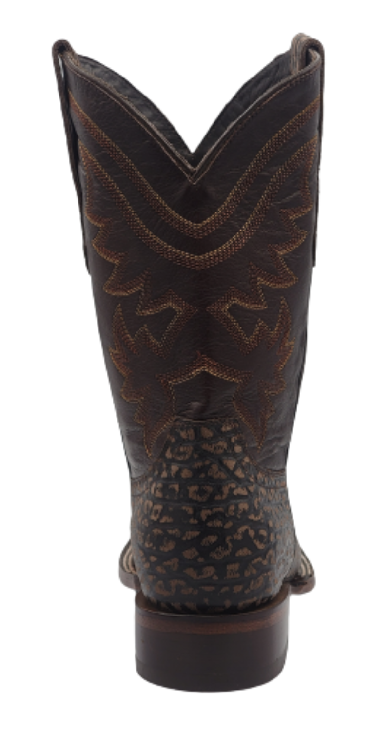 Silverton Missouri All Leather Wide Square Toe Boots (Brown)