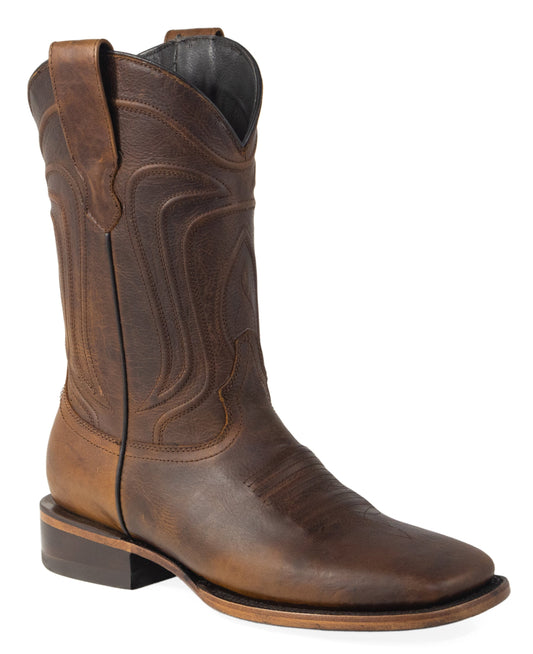 Silverton Duke All Leather Wide Square Toe Boots (Honey)