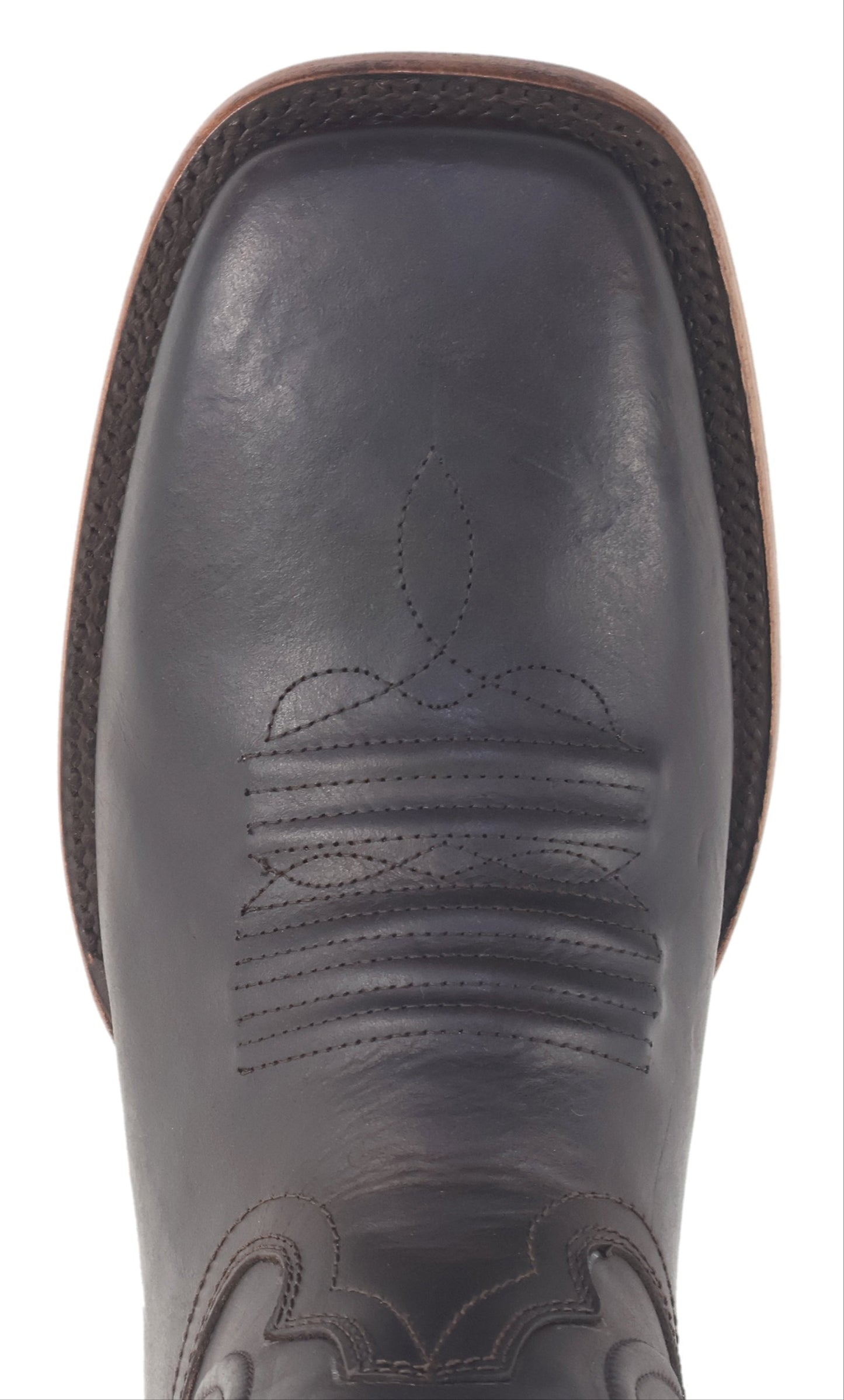 Silverton Edison All Leather Wide Square Toe Boots (Brown)