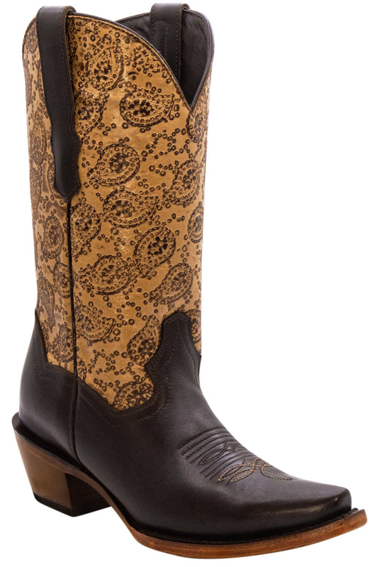 Silverton Emma All Leather Snip Toe Boots (Brown)