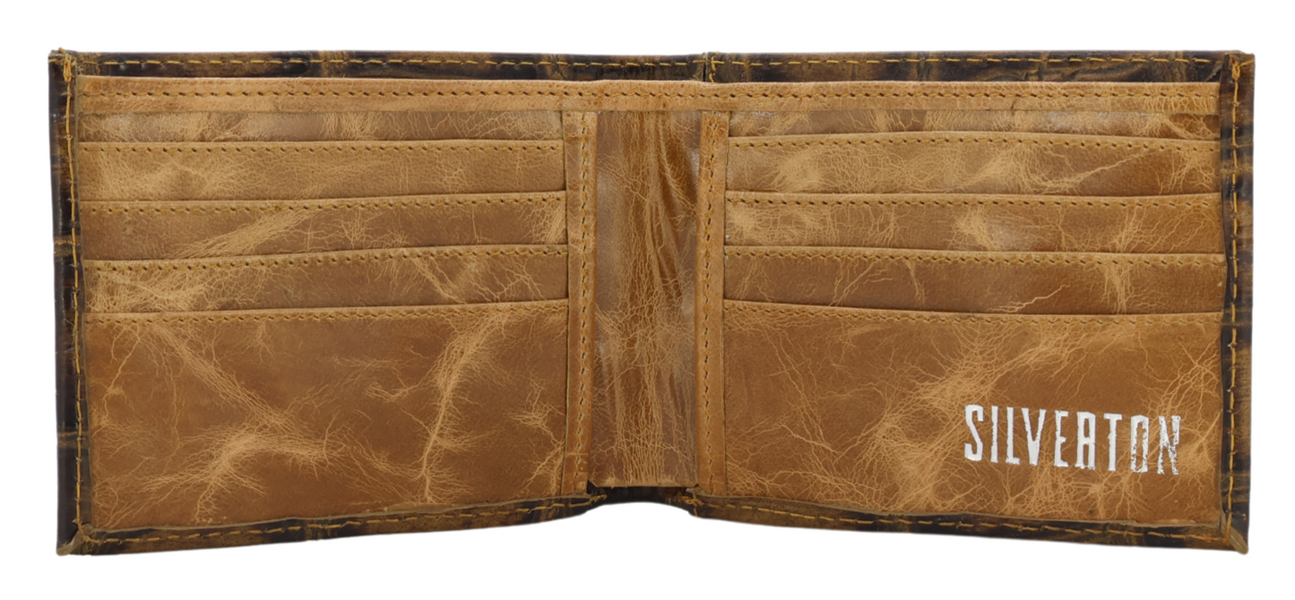 Silverton Blake All Leather Bi-Fold Wallet (Swamp)