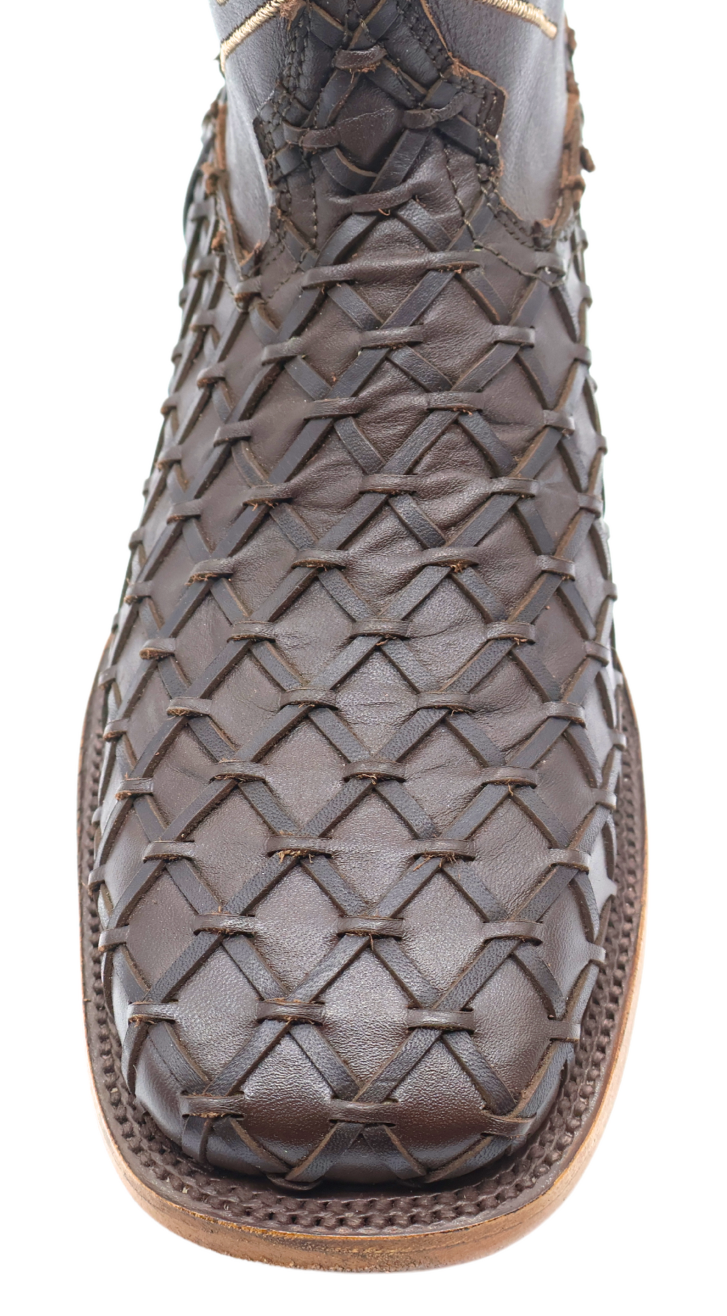 Silverton Tucxon All Leather Wide Square Toe Boots (Brown/Brown)
