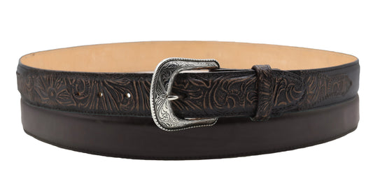 SIlverton Nelly All Leather Western Belt (Brown)