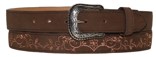 Silverton Kids Jennifer All Leather Western Belt (Brown)