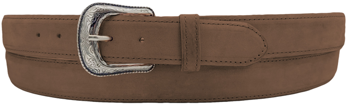 Silverton Plain All Leather Western Belt (Brown)