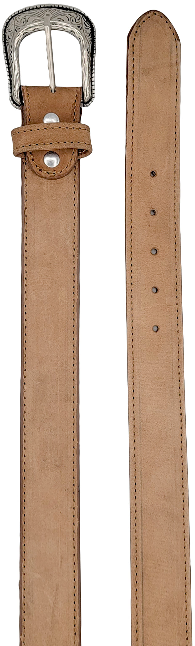 Silverton Plain All Leather Western Belt (Tobacco)