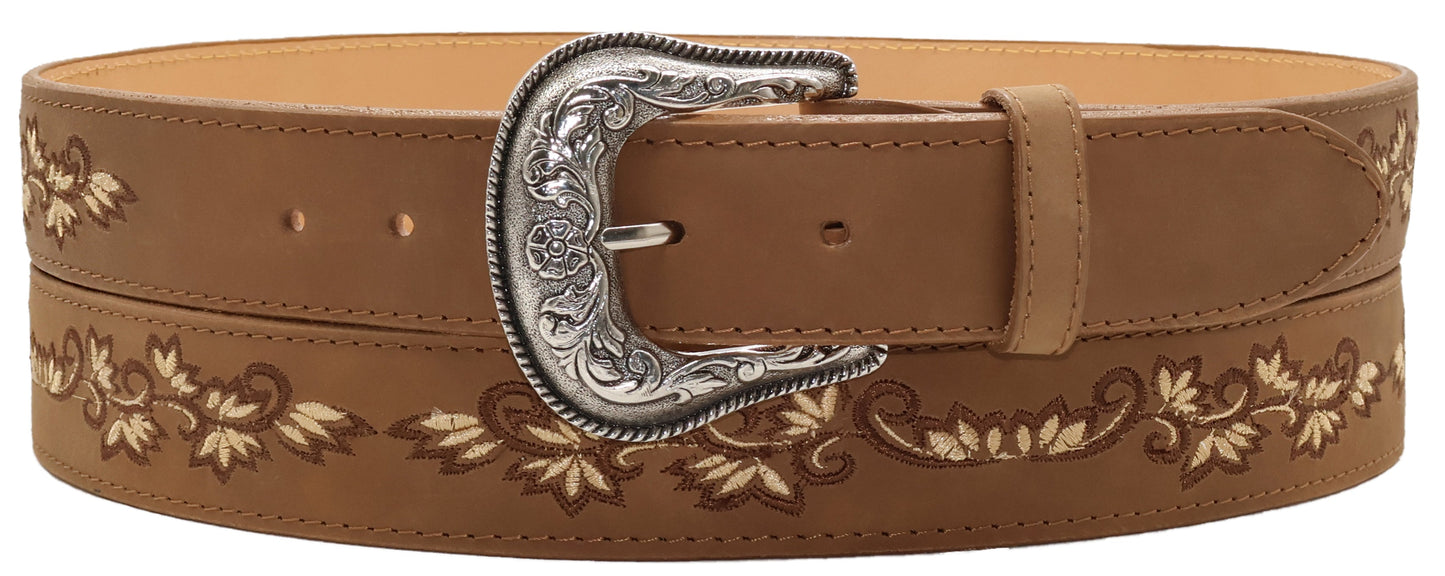 Silverton Amanda All Leather Western Belt (Tobacco)