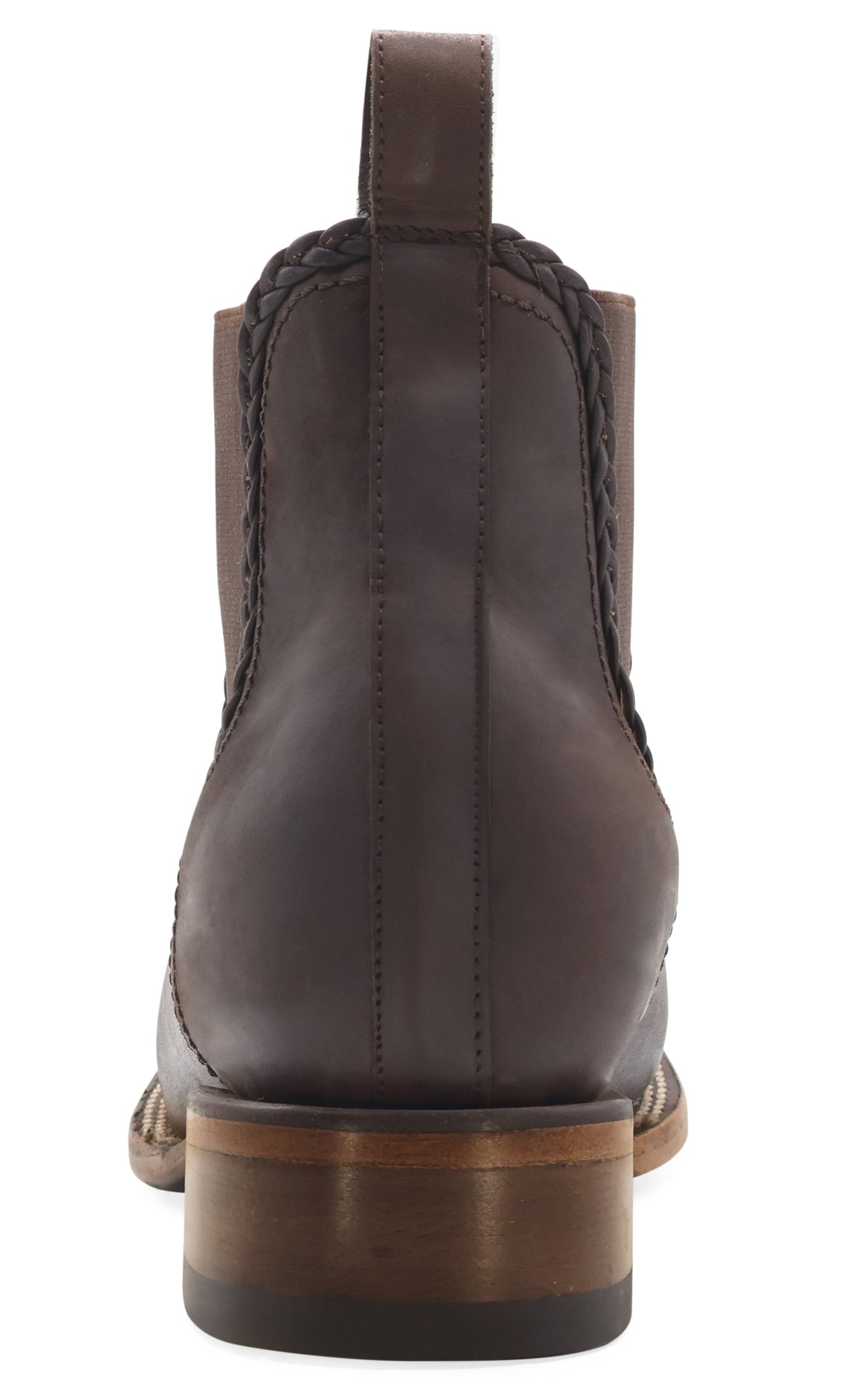 Silverton Ellie All Leather Wide Square Toe Short Boots (Brown)