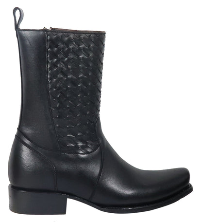 Silverton Chance All Leather Square Toe Boots (Black)