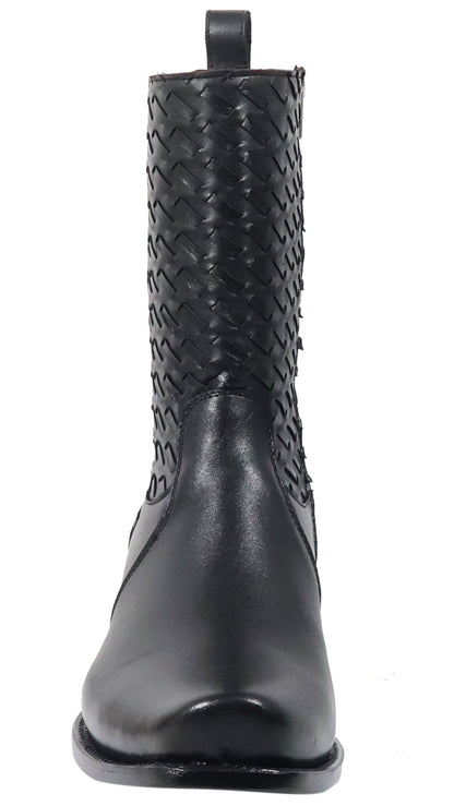Silverton Chance All Leather Square Toe Boots (Black)