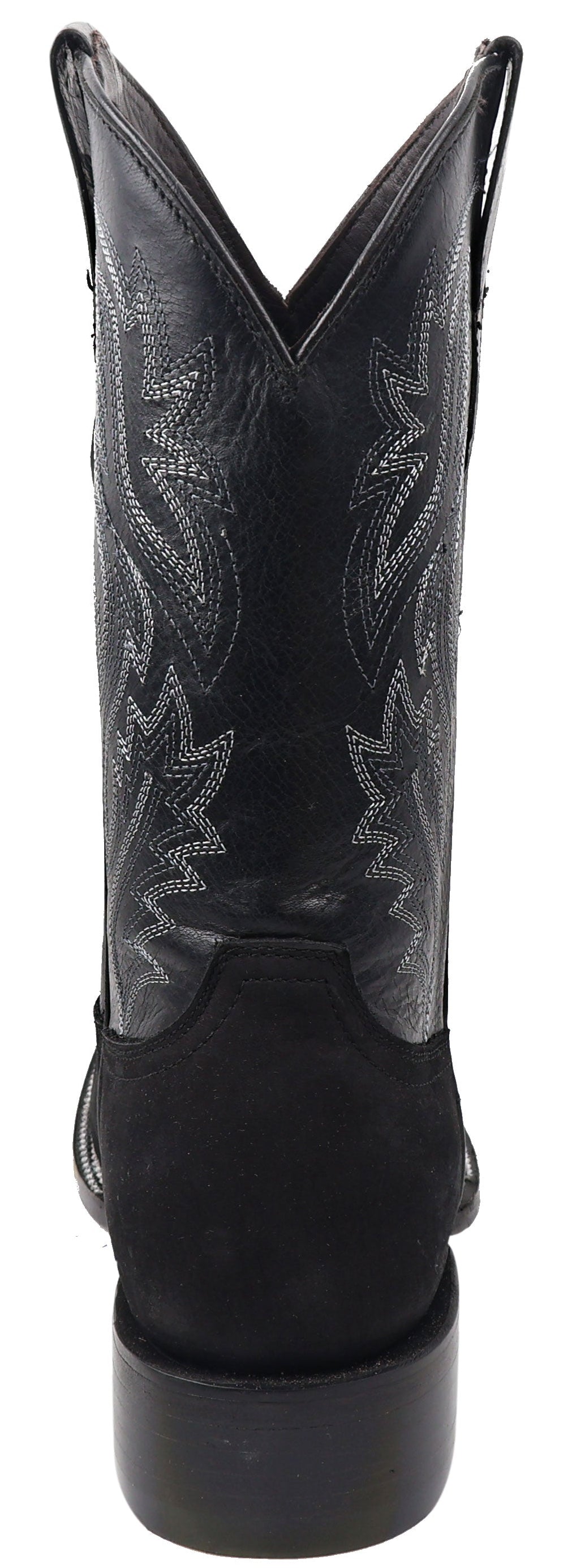 Silverton Jasper All Leather Wide Square Toe Boots (Black)