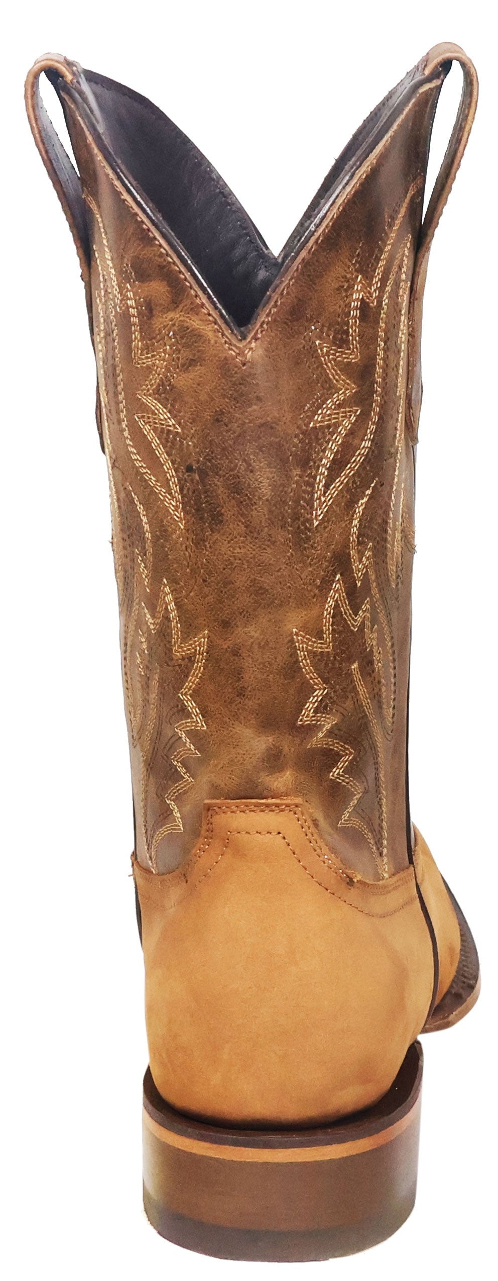 Silverton Jasper All Leather Wide Square Toe Boots (Tobacco)