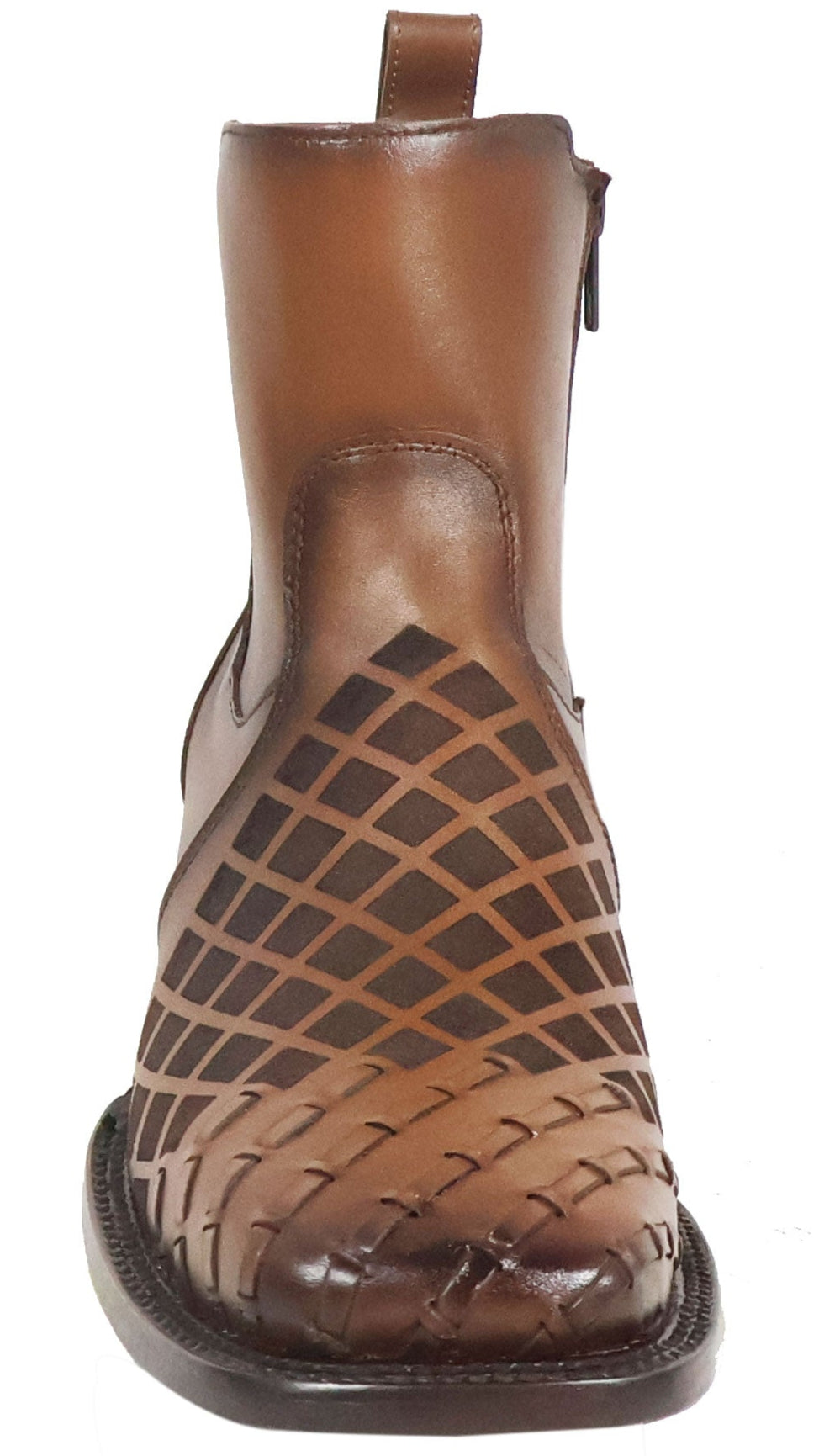 Silverton Jerry All Leather Wide Square Toe Short Boots (Honey)