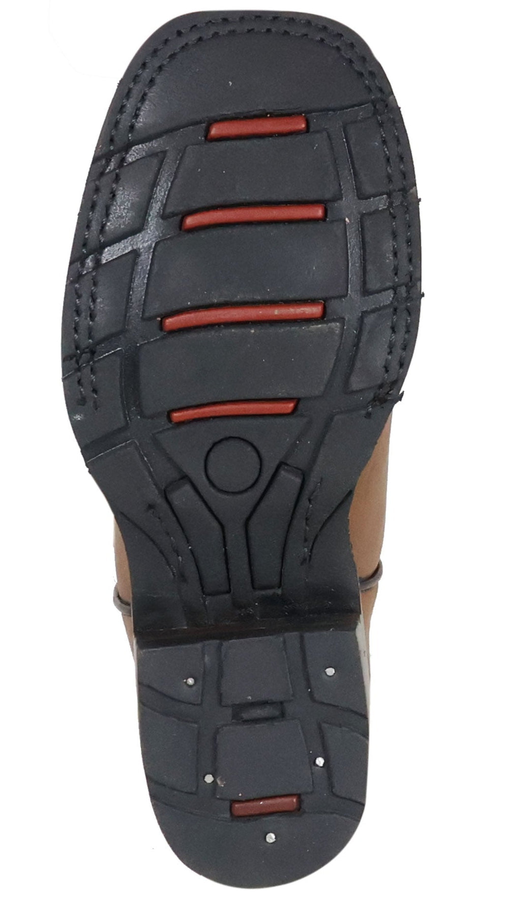 Silverton Kids Patriot All Leather Wide Square Toe Boots (Tobacco)
