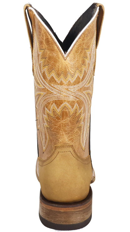 Silverton Austin All Leather Wide Square Toe Boots (Honey)