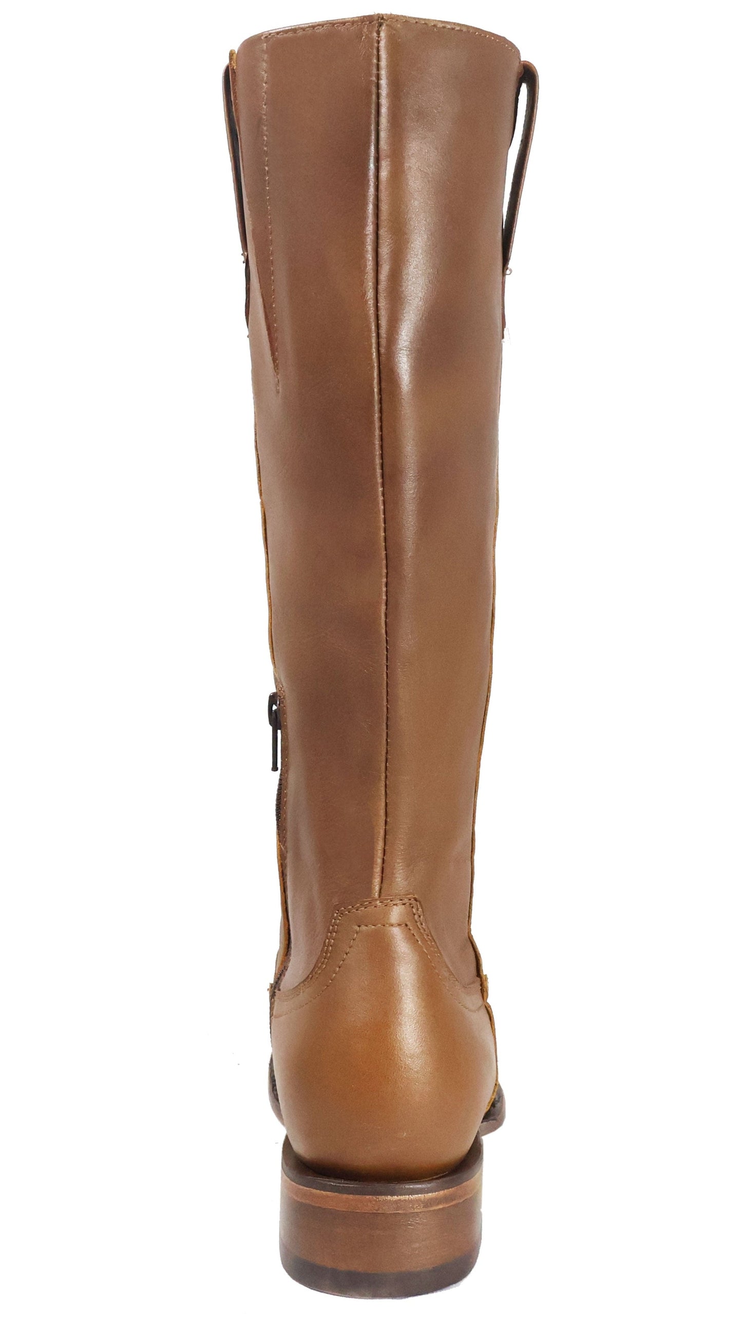 Silverton Eleanor All Leather Wide Square Toe Knee High Boots (Honey)