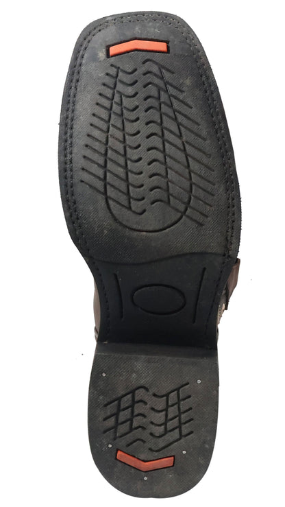 Silverton Stockton All Leather Square Toe Boots (Chocolate)