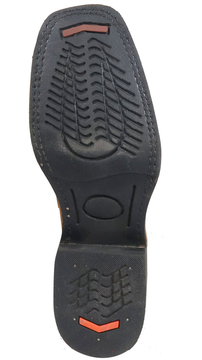 Silverton Stockton All Leather Square Toe Boots (Honey)