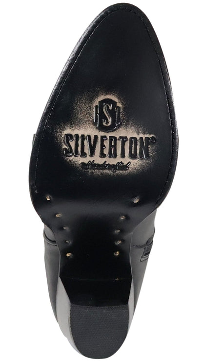 Silverton Taylor All Leather Snip Toe Knee High Boots (Black)
