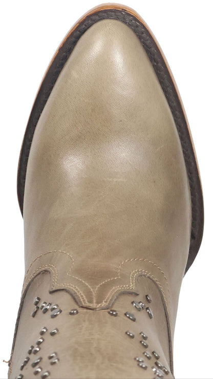 Silverton Taylor All Leather Snip Toe Knee High Boots (Stone)