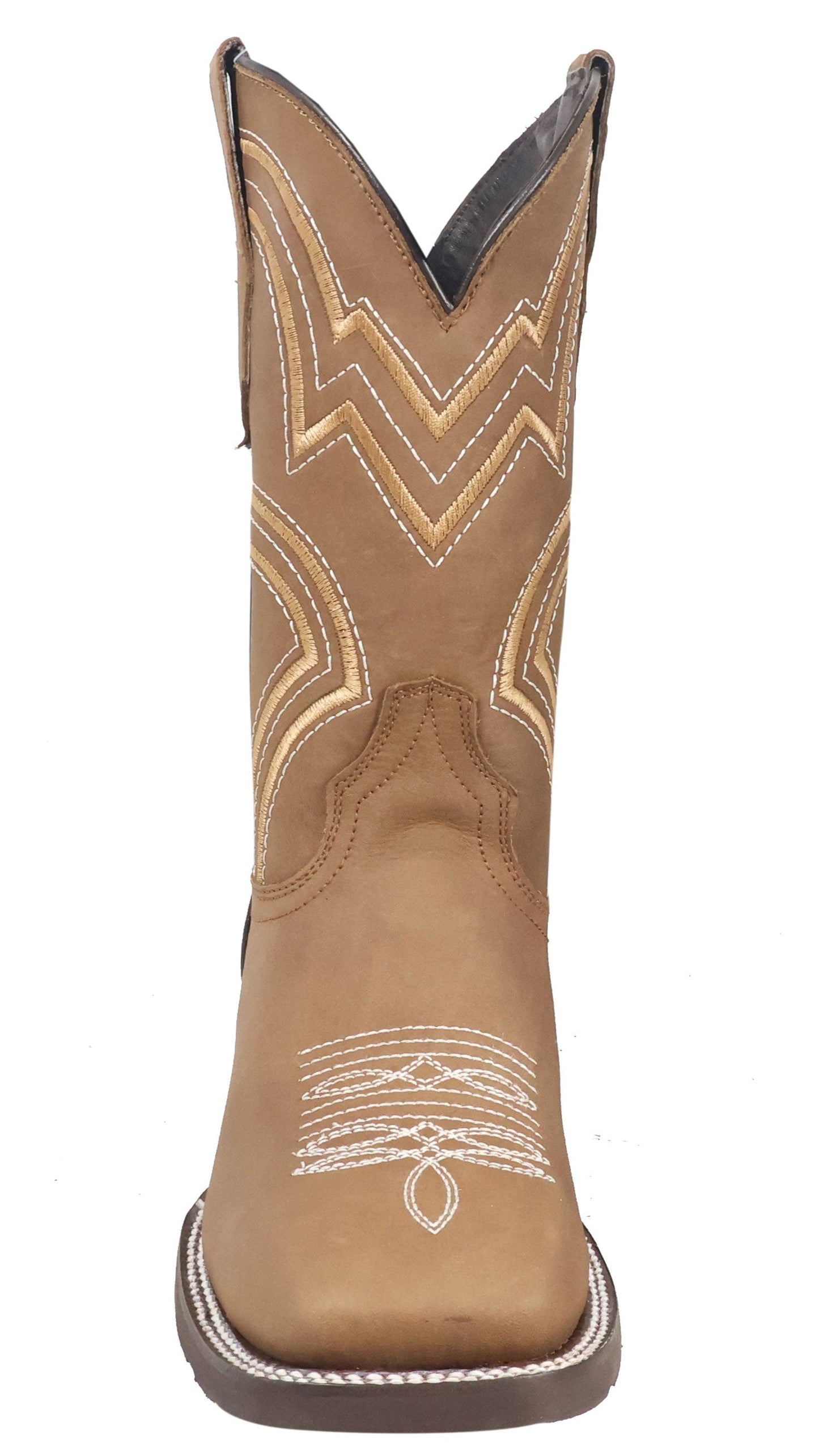 Silverton Weston All Leather Wide Square Toe Boots (Tobacco)