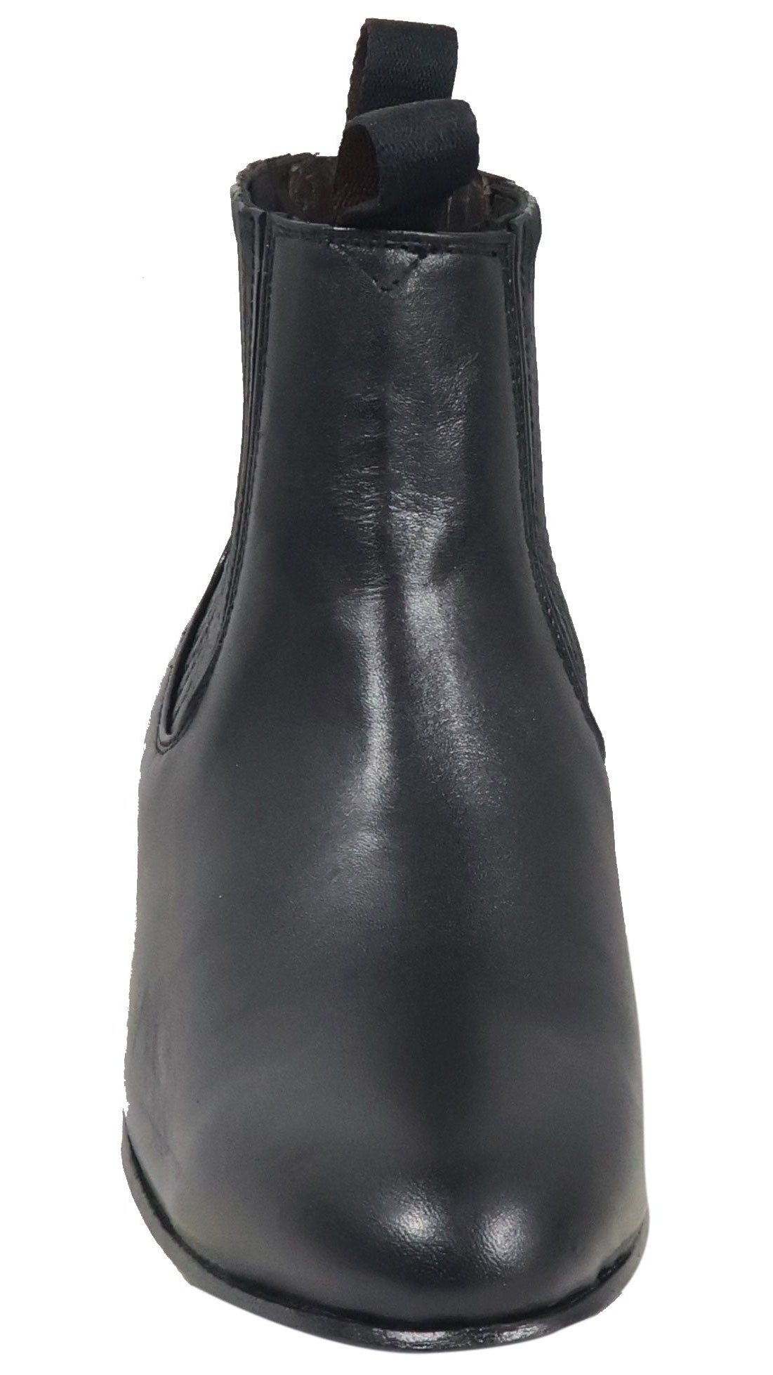 Silverton Napa All Leather Round Toe Short Boots (Black)