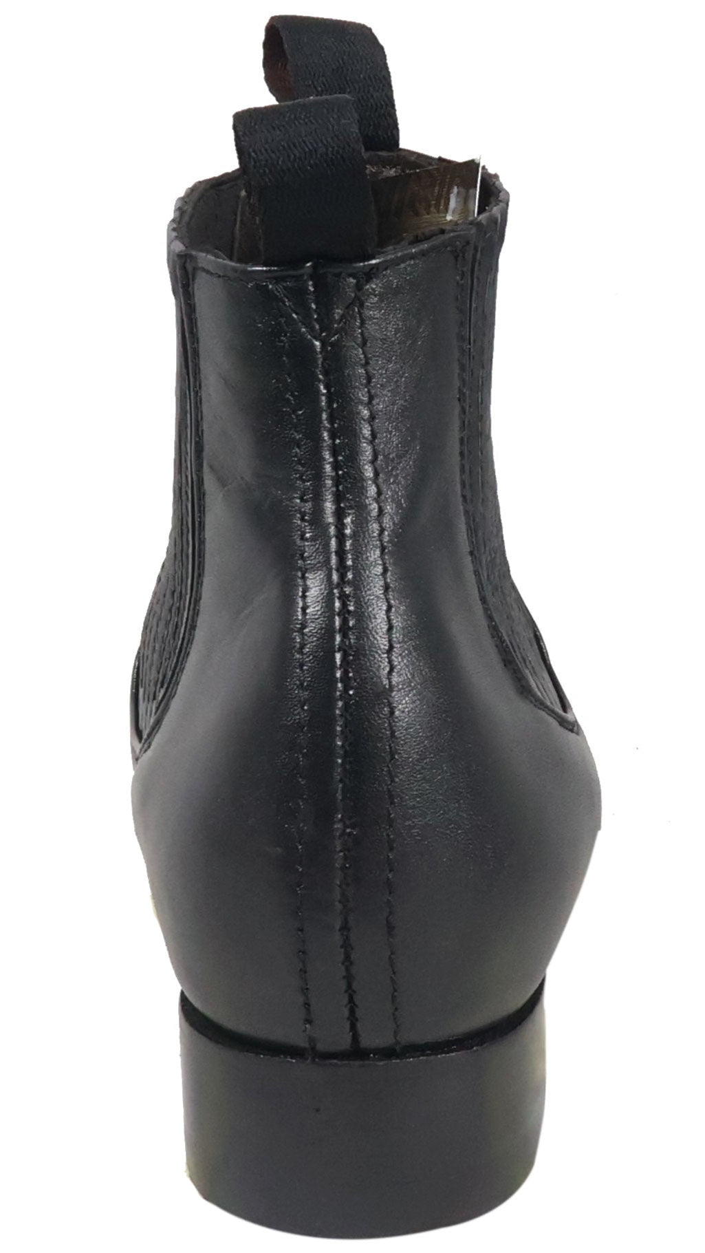 Silverton Napa All Leather Round Toe Short Boots (Black)