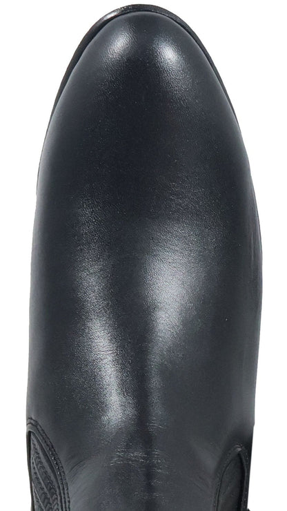 Silverton Napa All Leather Round Toe Short Boots (Black)