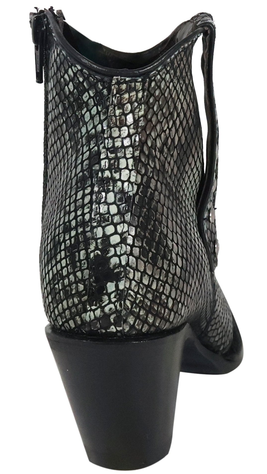 Silverton Sandra All Leather Snip Toe Short Boots (Gray)