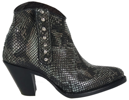 Silverton Sandra All Leather Snip Toe Short Boots (Gray)