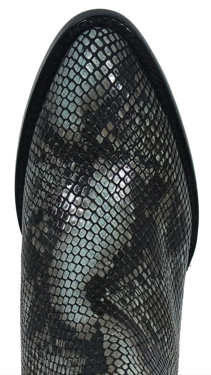 Silverton Sandra All Leather Snip Toe Short Boots (Gray)