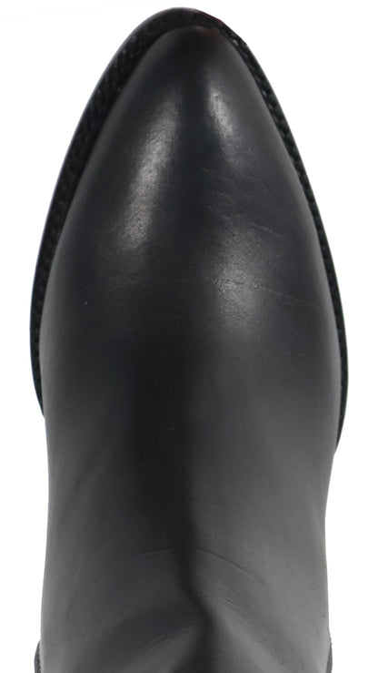 Silverton Walker All Leather Snip Toe Short Boots (Black)