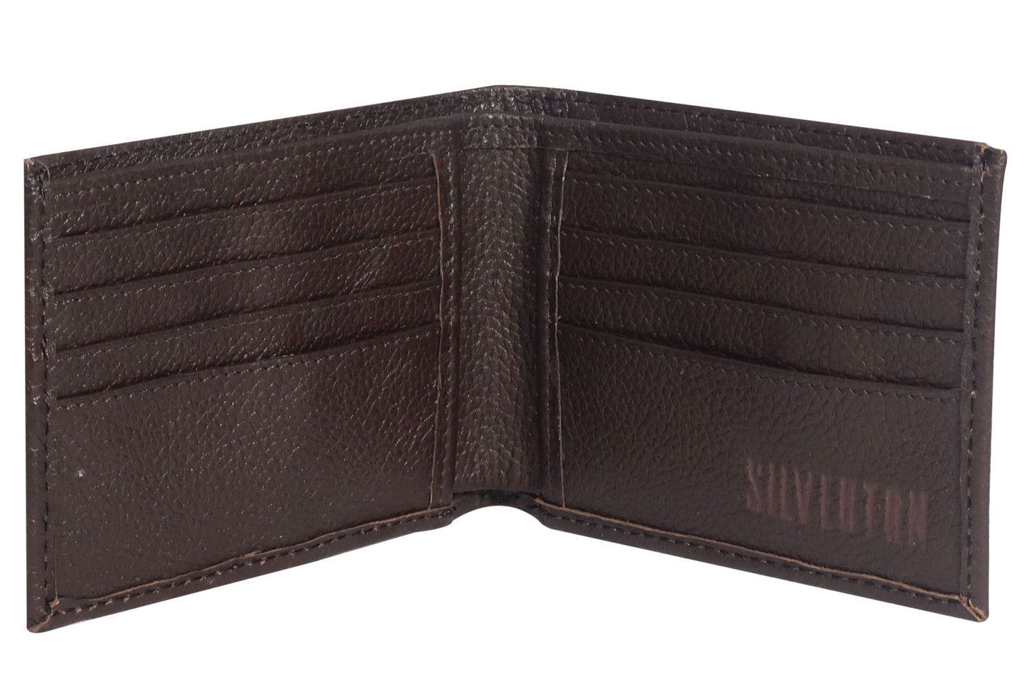 Silverton Clay All Leather Bi-Fold Wallet (Brown)
