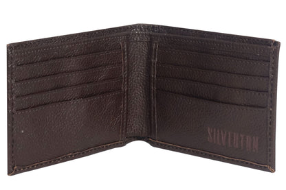 Silverton Clay All Leather Bi-Fold Wallet (Brown)