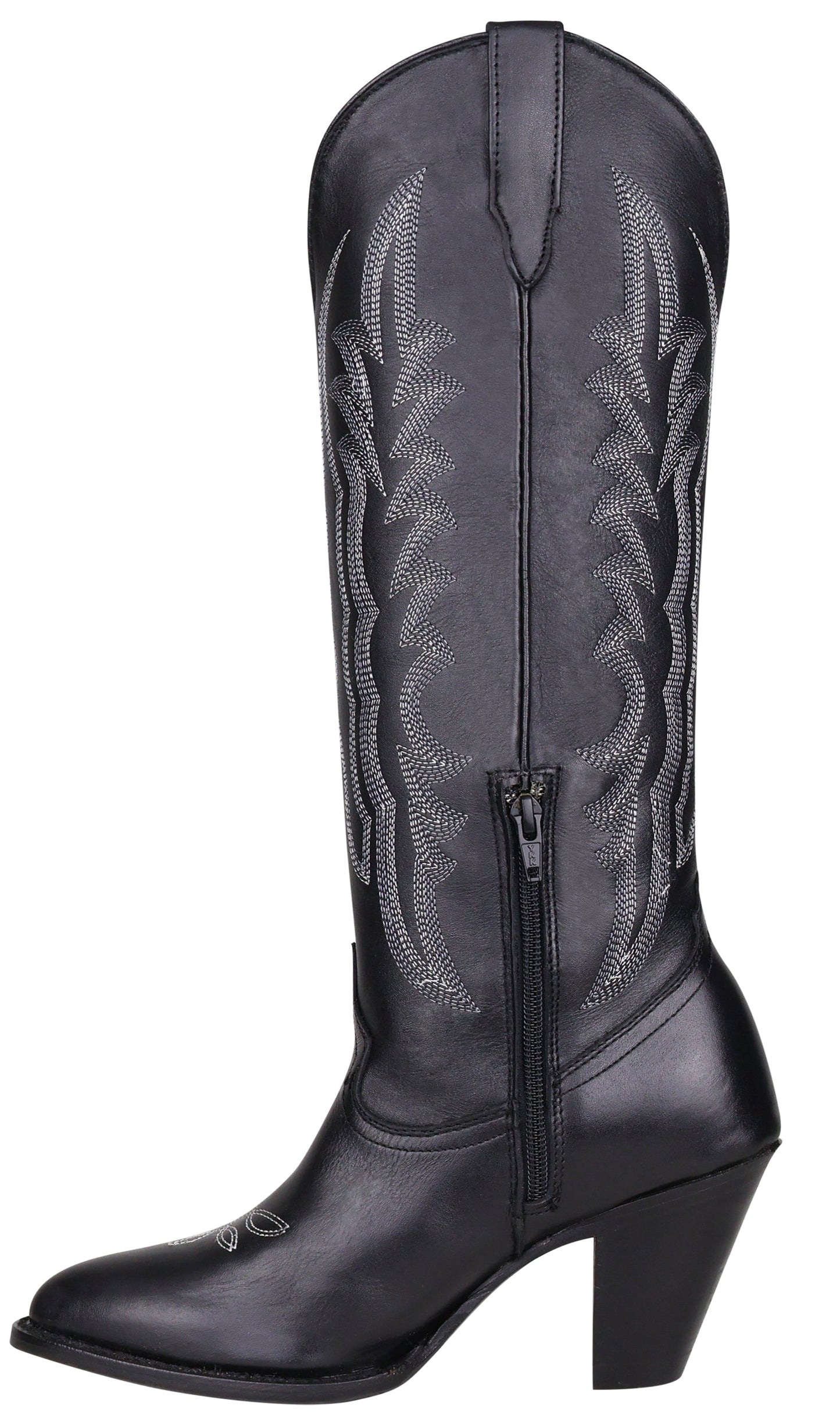 Silverton Destiny All Leather Snip Toe Knee High Boots (Black)