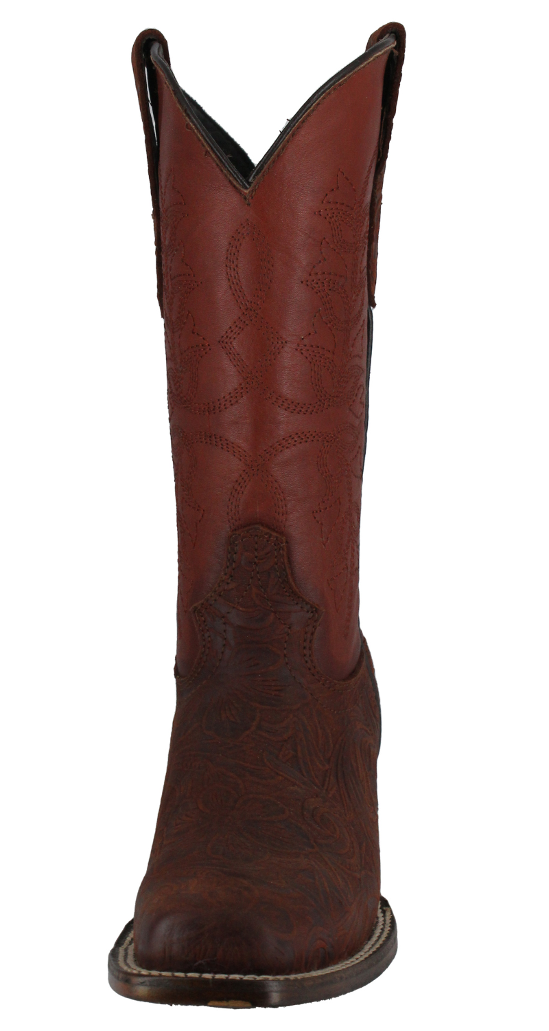 Silverton Andrea All Leather Square Toe Boots (Shedron)